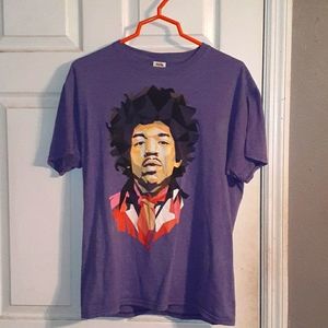 Jimi Hendrix Pixelated Purple Haze T-Shirt